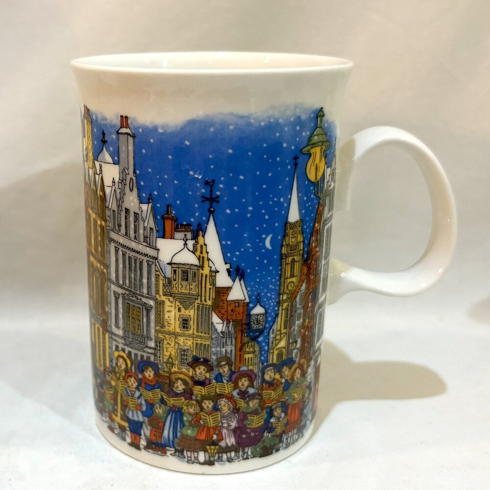 Dunoon Fine Stoneware England Mug Christmastime Designed by Sue Scullard